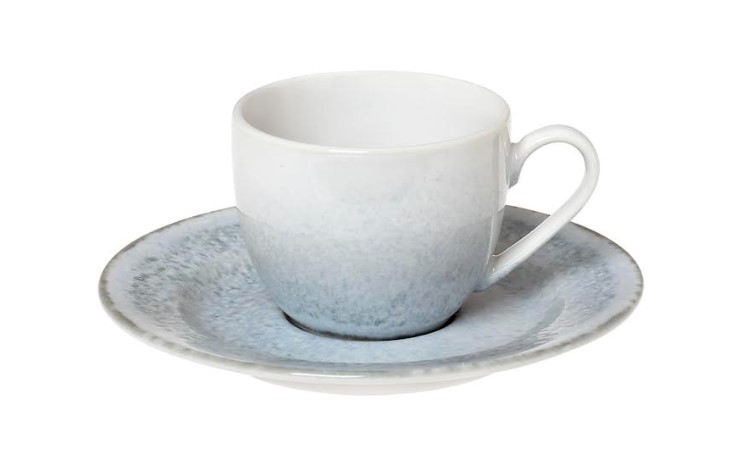 Φλυτζάνι Καφέ 110ml In-glaze Stoneware Pluto CRYSPO TRIO 25.093.17 (Σετ 2 Τεμάχια) (Χρώμα: Γκρι, Υλικό: Stoneware) - CRYSPO TRIO - 25.093.17